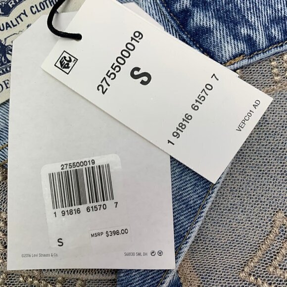 Levis Made & Crafted Denim Jacket Size Small Heirloom Lace Trucker NWT Heirloom - Picture 5 of 11